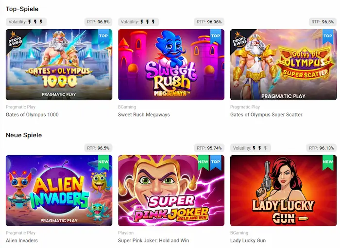 Spin Bounty Casino spiele